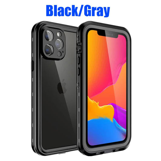 IP68 Waterproof Case for iPhone 15 14 13 12 11 Pro Max XS Max XR 7 8 RedPepper Transparent Protection Diving V1237-ZY-203-3120