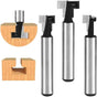 8mm T-slot Router Bit, T-Shaped Router Bits, 3pcs (7.93/9.52/12.7mm) Shank with Blade Woodworking Router Bits V1237-ZY-203-3140