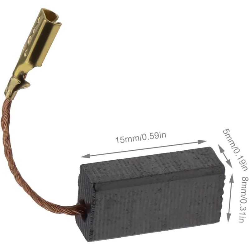 20pcs Carbon Brushes for Angle Grinder Compatible with Bosch Replacement Repair Power Tool Spare Part 15x8x5mm V1237-ZY-203-3143