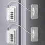 Self-Adhesive Refrigerator Lock Pack for Adults, White, Combination Lock, Refrigerator Safety Lock, for V1237-ZY-203-3151