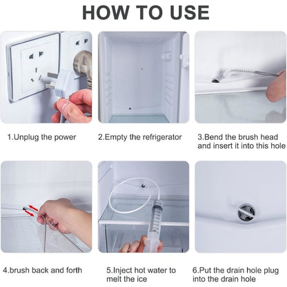Refrigerator Drain Hole, Refrigerator Cleaning Set, Ref Eight-piece Set V1237-ZY-203-3172