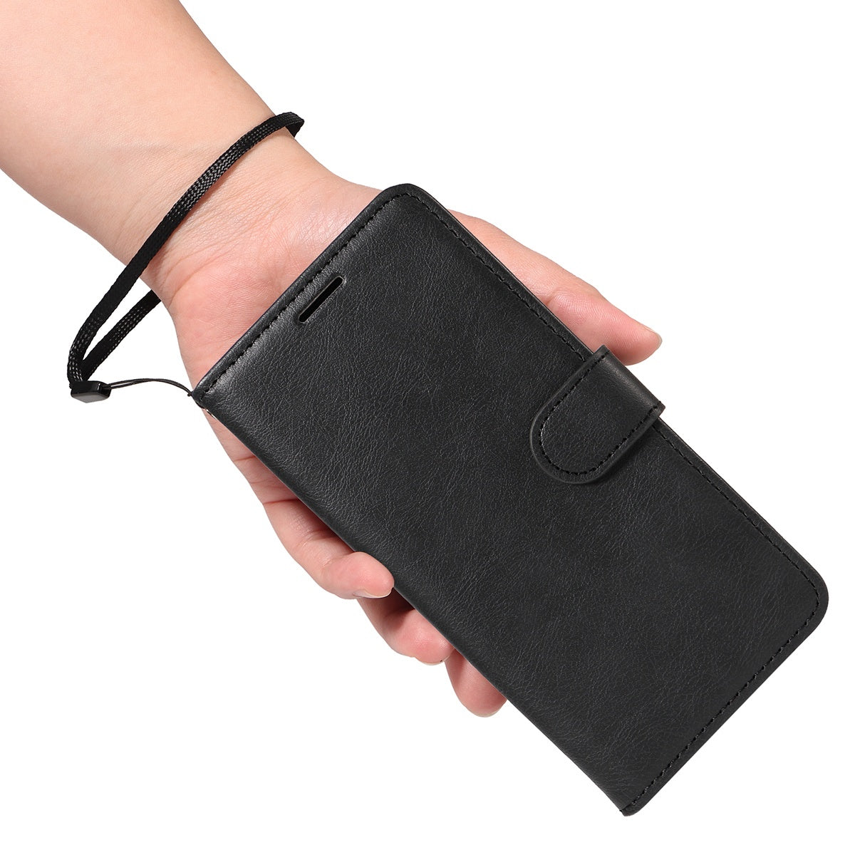 SKALO Xiaomi Redmi A5 4G PU Leather Wallet Case - More Colors_MGF Black V1237-ZY-203-3173