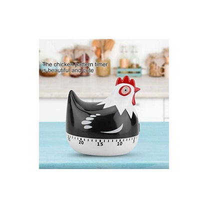 Manual Timer Chicken Design, Loud Kitchen Clock for Cooking Baking Dishwashing Durable ABS Material No V1237-ZY-203-3185