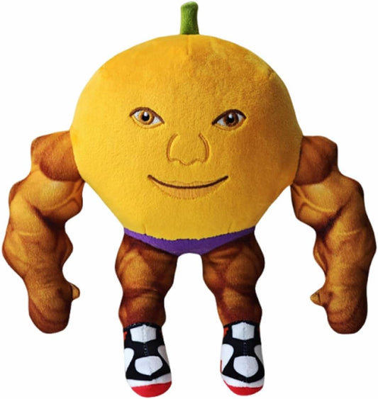 Italian Brainrot Plush, 25 cm U Din Din Din Din Dun Ma Din Din Din Dun Orange Bodybuilder Plush Pillow for V1237-ZY-203-3192