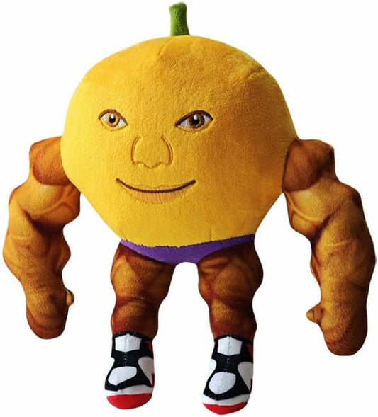 Italian Brainrot Plush, 25 cm U Din Din Din Din Dun Ma Din Din Din Dun Orange Bodybuilder Plush Pillow for V1237-ZY-203-3192