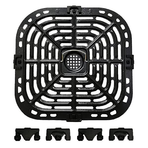 /NN/Replacement Grill Plate for Air Fryer Crispers for Instant Vortex 6qt with 4 Rubber Pads V1237-ZY-203-3216