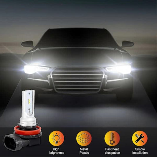 H8 H11 H16 LED Fog Light Bulb, H16 LED Fog Light High Power Csp-Y11, Cool White 6500K (2-pack) V1237-ZY-203-3231