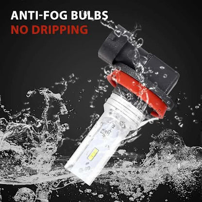 H8 H11 H16 LED Fog Light Bulb, H16 LED Fog Light High Power Csp-Y11, Cool White 6500K (2-pack) V1237-ZY-203-3231