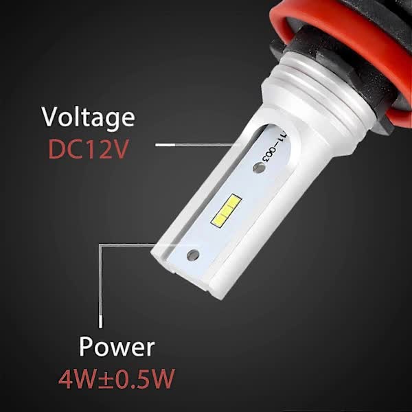 H8 H11 H16 LED Fog Light Bulb, H16 LED Fog Light High Power Csp-Y11, Cool White 6500K (2-pack) V1237-ZY-203-3231
