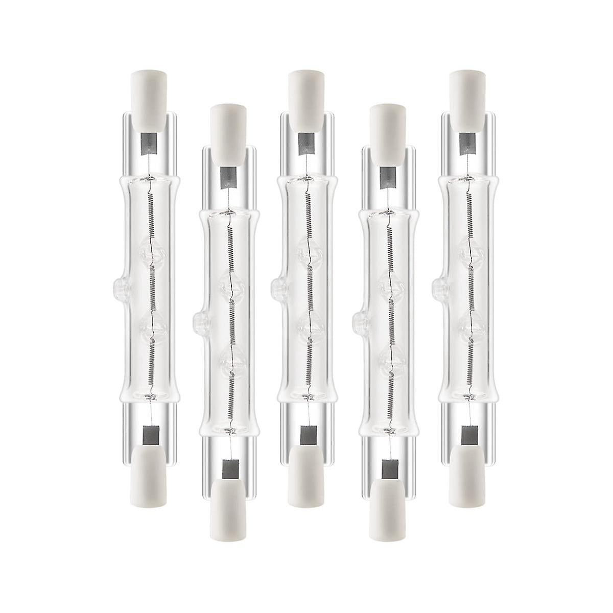 5-pack R7s 118mm 200W 230V, R7s Halogen Linear Light Source, Dimmable Halogen Lamp for Construction Works_MGF V1237-ZY-203-3261