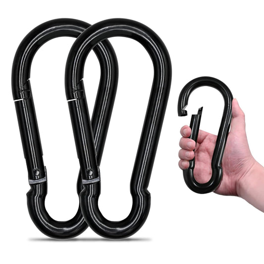 Length 10cm Width 4.9cm Carabiner, Heavy Duty Carabiners, 2-pack Large Carabiner, Heavy Duty Rope Connector V1237-ZY-203-3266