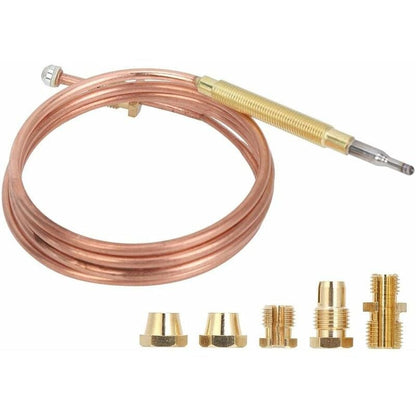 Universal Thermocouple, Temperature Sensor with Nuts, Replacement Thermocouple Kit Adapters for Gas Ovens, V1237-ZY-203-3271