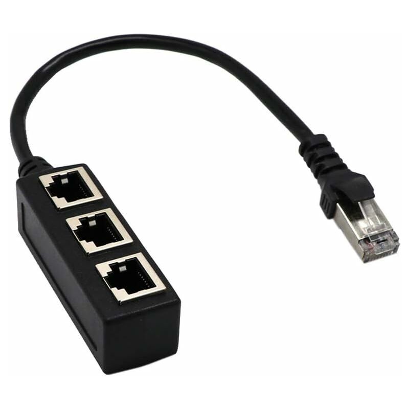 RJ45 Network 1 to 3 Port Ethernet Adapter Adapter Cable Network Cable Splitter V1237-ZY-203-3286