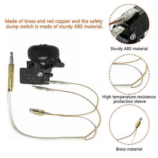 Thermocouple and tilt switch for patio heater tip protection V1237-ZY-203-3289