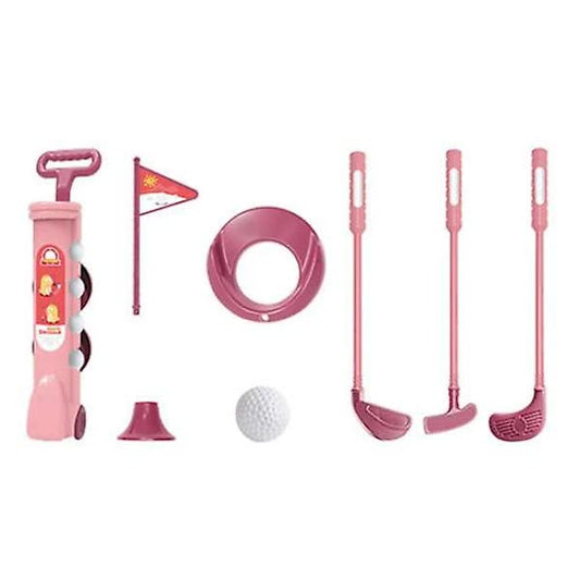 Set Kids Golf Toys Play Set with Golf Club 4 Balls Flag Practice Hole Putter Parent-Child Interaction Indoor V1237-ZY-203-3290