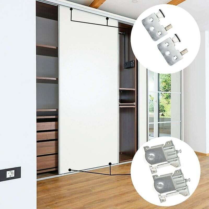 pcs Sliding Door Rollers, Sliding Door Parts for Wardrobe Door, Wheels, Rollers, Cabinet Rails, Sliding V1237-ZY-203-3292