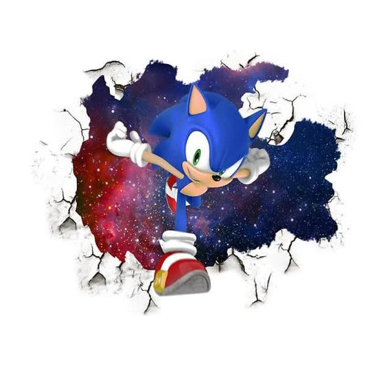 3D Sonic wall sticker children's room graffiti decoration 3D Brok V1237-ZY-203-3312