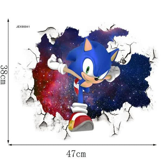 3D Sonic wall sticker children's room graffiti decoration 3D Brok V1237-ZY-203-3312