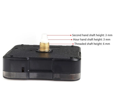 Wall Clock Movement - Silent Quartz Clock - 2-pack V1237-ZY-203-3323
