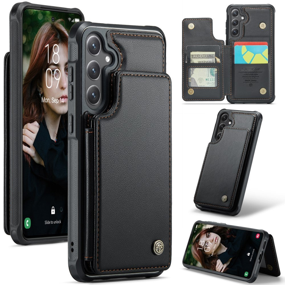 CASEME Samsung Galaxy S25 Case RFID Stand Black_OF 63 V1237-ZY-203-3324