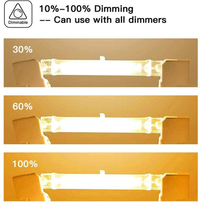 5-pack R7S Halogen Bulb 118mm 200W 230V Dimmable for Construction Floodlights Landscape Lighting Living Room V1237-ZY-203-3329