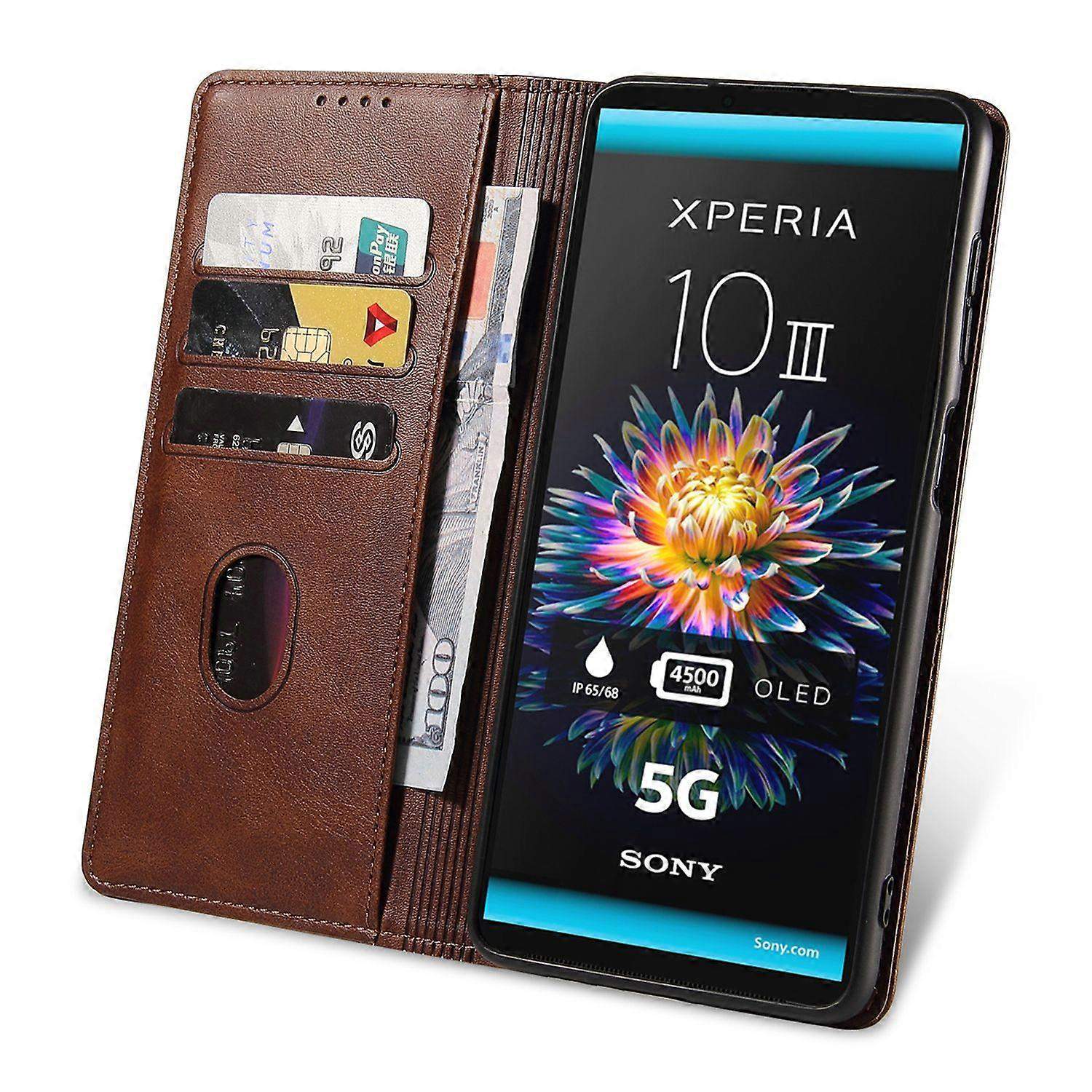 Compatible with Sony Xperia 10 III 5G Mobile Case - Perfect Brown-max Brown V1237-ZY-203-3339