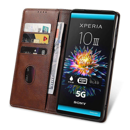 Compatible with Sony Xperia 10 III 5G Mobile Case - Perfect Brown-max Brown V1237-ZY-203-3339