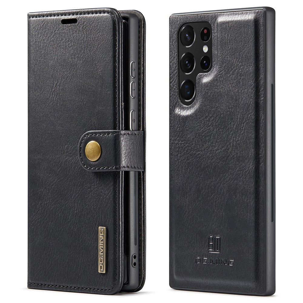 DG.MING 2-in-1 Magnetic Wallet Samsung Galaxy S22 Ultra Black_max V1237-ZY-203-3340