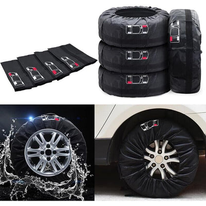 pcs Car Tire Covers 19-23"" Waterproof Dustproof Car Wheel Protector (Diameter 80cm) V1237-ZY-203-3347