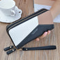 /NN/ Men's wallet - Double zipper - Large wallet black V1237-ZY-203-3350