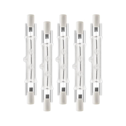 5-pack R7s 118mm 400W 230V, R7s Halogen Linear Light Source, Dimmable Halogen Lamp for Construction Works_MGF V1237-ZY-203-3359