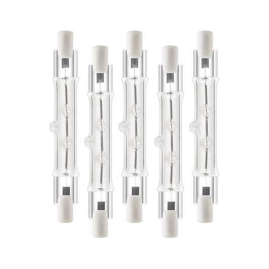 5-pack R7s 118mm 400W 230V, R7s Halogen Linear Light Source, Dimmable Halogen Lamp for Construction Works_MGF V1237-ZY-203-3359