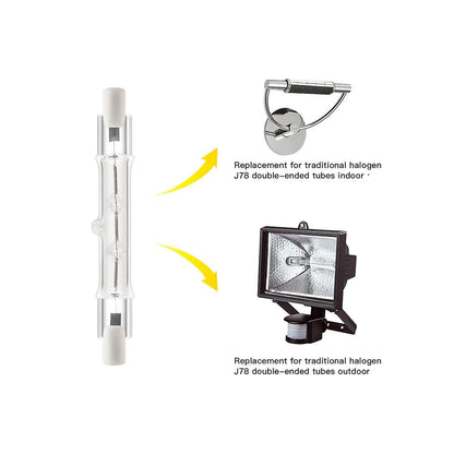 5-pack R7s 118mm 400W 230V, R7s Halogen Linear Light Source, Dimmable Halogen Lamp for Construction Works_MGF V1237-ZY-203-3359