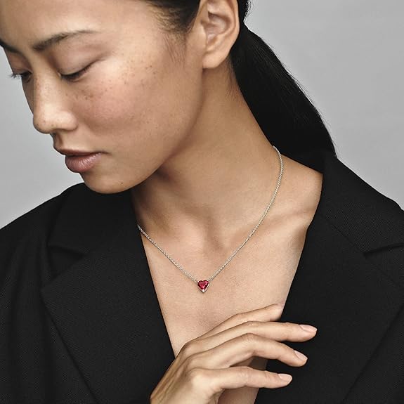 Timeless Red Heart Necklace V1237-ZY-203-3361