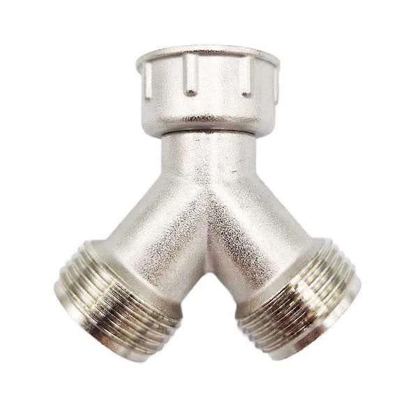 Brass Y-connector for washing machine, 3/4 splitter, 2-way hose connection 3/4 (FMY) V1237-ZY-203-3369