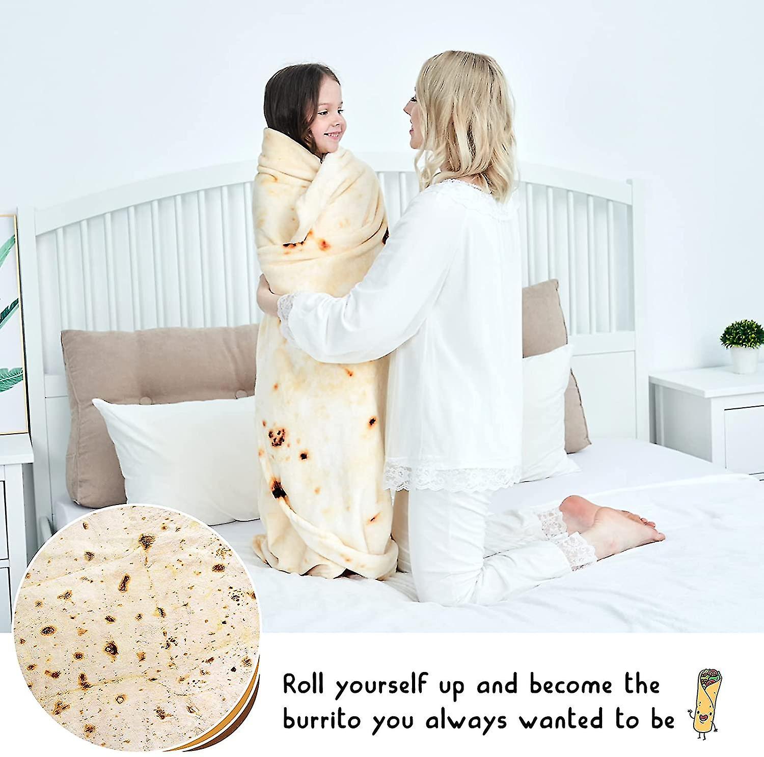 Burrito Blanket, Double Sided, Giant Flour Tortilla Blanket V1237-ZY-203-3373