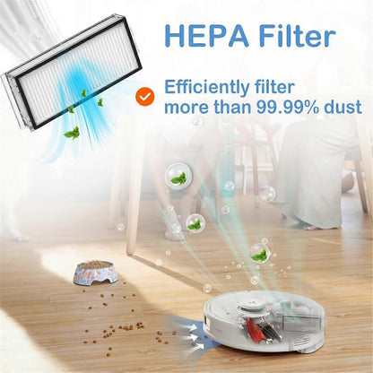For Roborock Q8 Max/ Q5 Pro Main Brush Side Brush Hepa Filter Mop Cloth 51 51 plastic V1237-ZY-203-3378