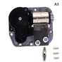 Mechanical DIY Music Box Sankyo Musical Movement + Screws + Black A3:Merry Christmas V1237-ZY-203-3399