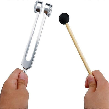 128 Hz Tuning Fork with Weight, Bio-Acoustic Tuning Fork Compatible with Therapy, 128 Hz Acoustic Sliding V1237-ZY-203-3416