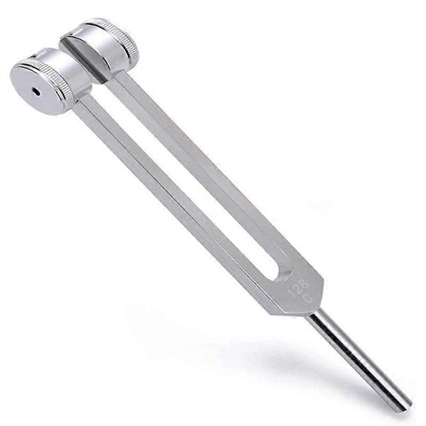 128 Hz Tuning Fork with Weight, Bio-Acoustic Tuning Fork Compatible with Therapy, 128 Hz Acoustic Sliding V1237-ZY-203-3416