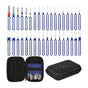 36 Piece Terminal Removal Tool Kit, Pin Extractor, Terminal Stripping Kit, Electrical Cable Connector V1237-ZY-203-3418