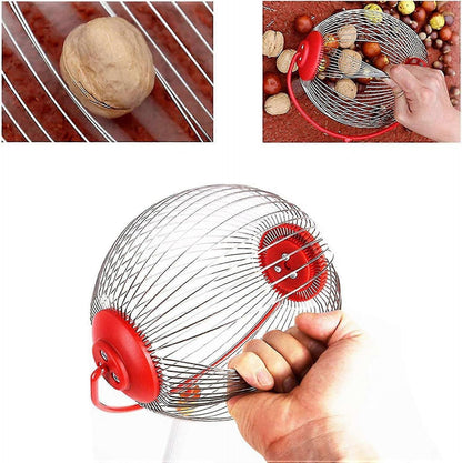 Nut Picker - Side opening for emptying walnuts, rolling picker for pine cones, picker, collector, ball picker V1237-ZY-203-3419