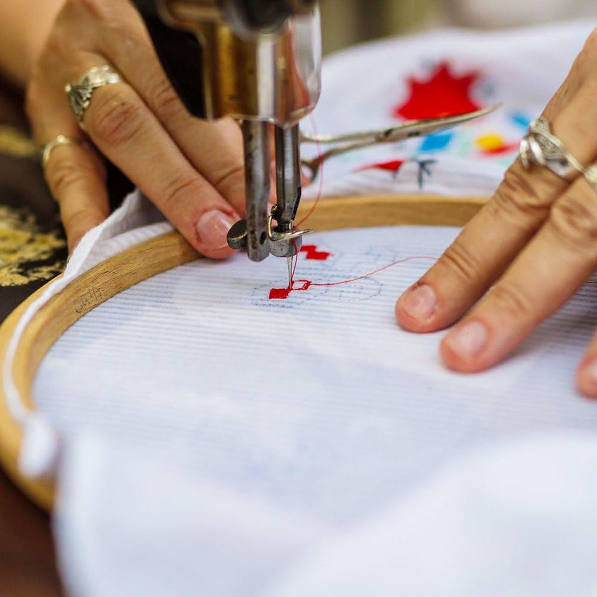 14 Count White Aida Fabric - High Quality Cotton Embroidery Fabric for Frames V1237-ZY-203-3425