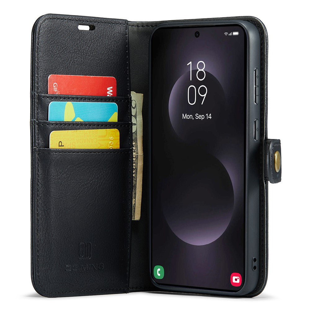 DG.MING 2-in-1 Magnetic Wallet Samsung Galaxy S25 Edge Black_max V1237-ZY-203-3442
