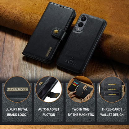 DG.MING 2-in-1 Magnetic Wallet Samsung Galaxy S25 Edge Black_max V1237-ZY-203-3442