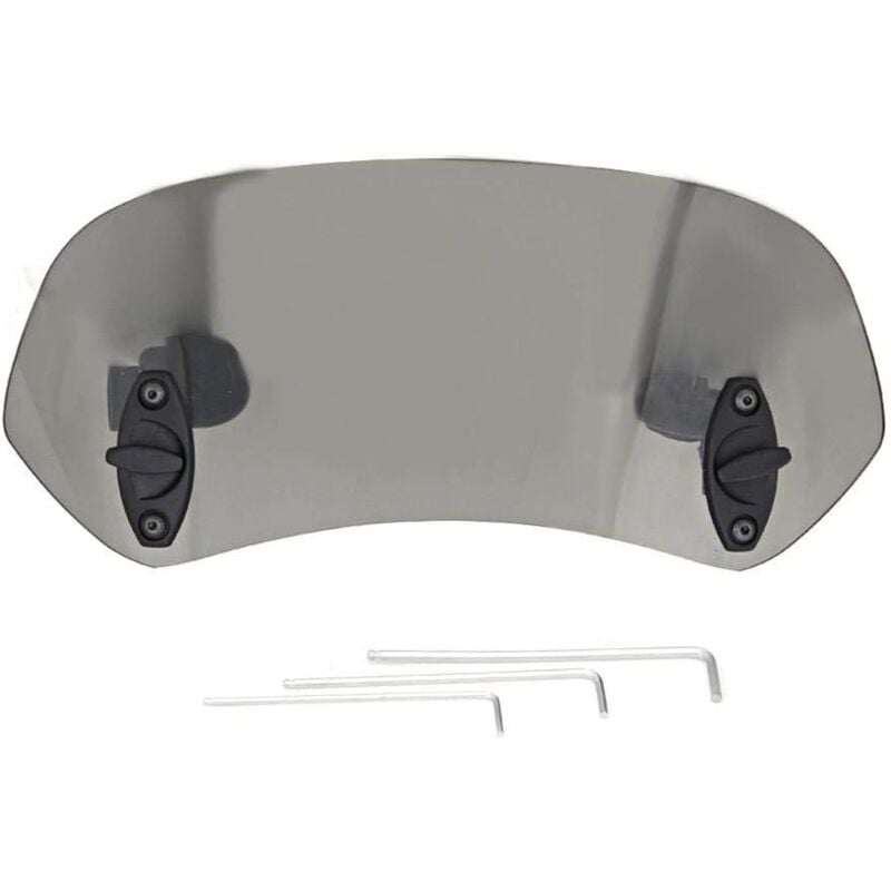 Motorcycle Windshield Adjustable Clip-On Windshield Wind Deflector Windscreen Accessories for Motorcycle Tawny V1237-ZY-203-3468