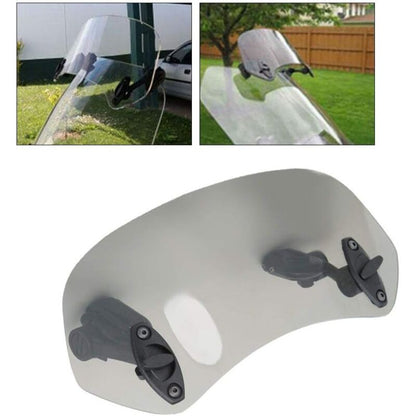 Motorcycle Windshield Adjustable Clip-On Windshield Wind Deflector Windscreen Accessories for Motorcycle Tawny V1237-ZY-203-3468