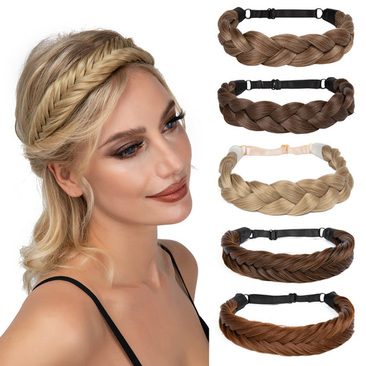 1pc Synthetic Braiding Hair with Adjustable Belt Braided Bohemian Style Women Hairstyle 10 10 Athree strand V1237-ZY-203-3469
