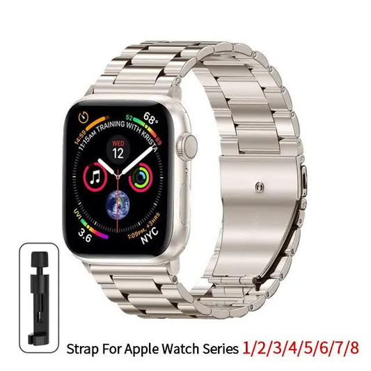 Stainless Steel Bracelet for Apple Watch Band 49mm 45mm 44mm 42mm Watch Metal Bracelet for Iwatch Series 9 8 V1237-ZY-203-3474