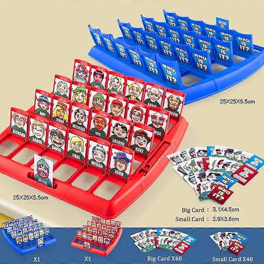 Who's There? Board Game Fun Party Family Memory Logical Thinking Antistress Interactive Guessing Classic Game V1237-ZY-203-3476